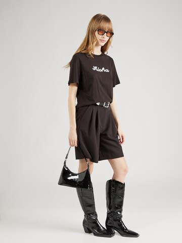PIECES - Camisa 'PCBANDA' em preto