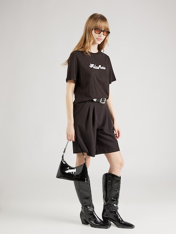 T-shirt 'BANDA' PIECES en noir