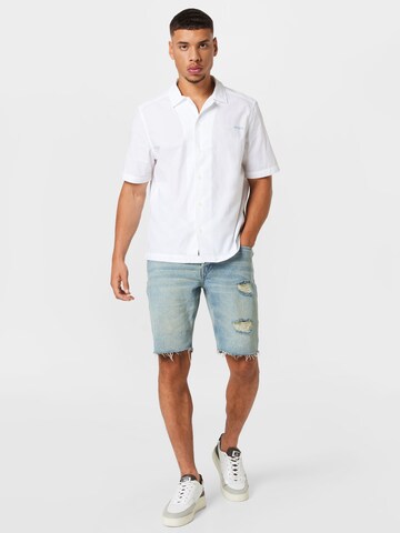 Calvin Klein Jeans - Ajuste regular Camisa 'SPLASH' en blanco