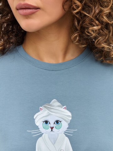 CAT by Maniita Lacitta Nachthemd in Blauw