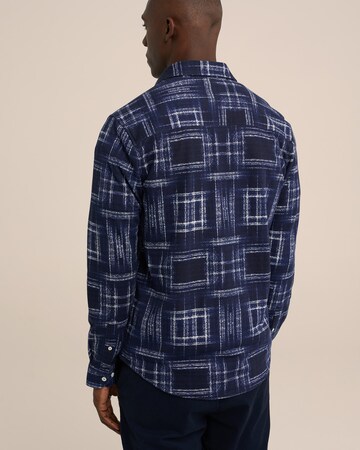 WE Fashion Regular fit Button Up Shirt in Blue