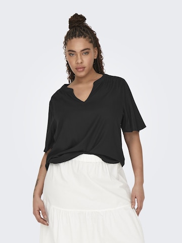 ONLY Carmakoma Blouse in Black: front