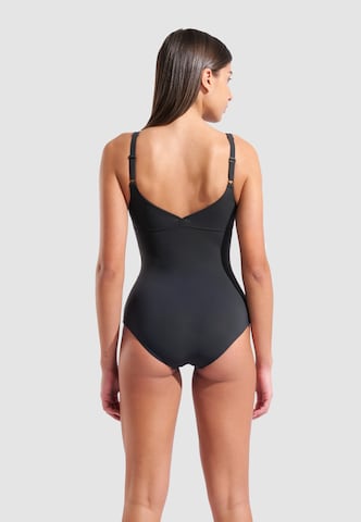 ARENA Bustier Muotoileva uimapuku 'Jewel Low C-Cup R' värissä harmaa