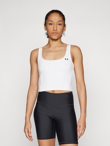UNDER ARMOUR Спортивный топ 'Motion' в Белый: спереди