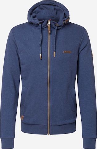 Ragwear Sweat jacket 'Nate' in Blue: front