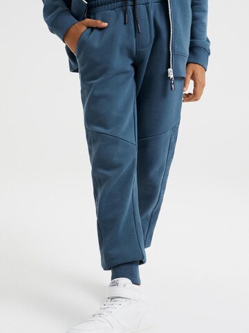 WE Fashion Tapered Pants in Blue: front