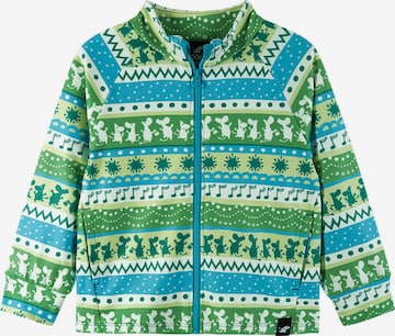 Veste en polaire ' Moomin Tarpeen ' Reima en vert : devant