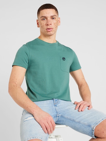TIMBERLAND T-shirt 'Dun-Riv' i blå: framsida