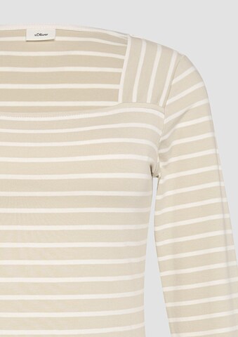 s.Oliver BLACK LABEL Shirt in Beige