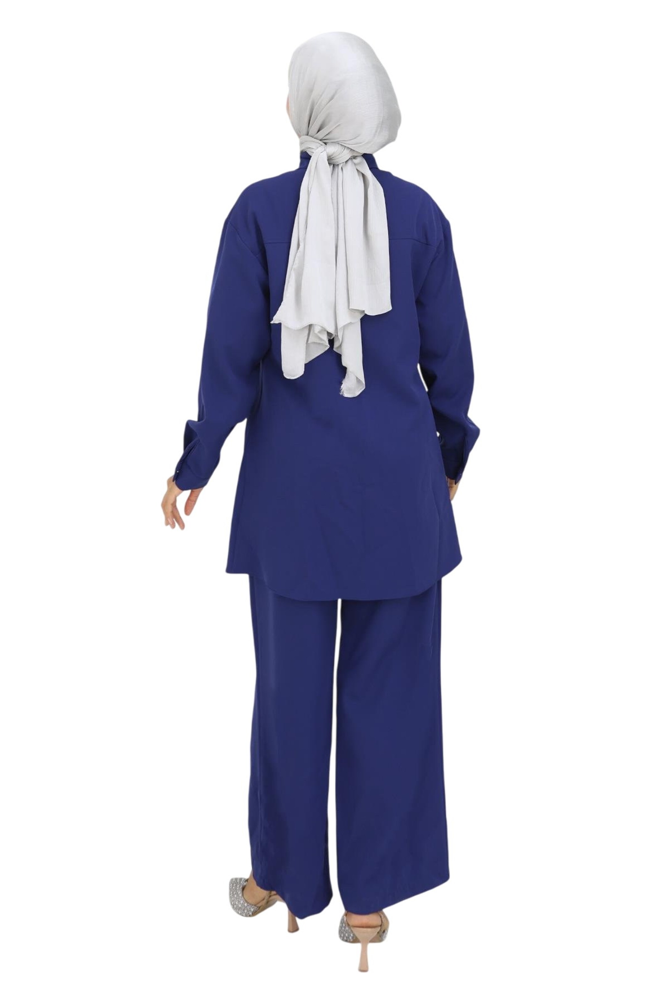 Pantalons de tailleur MODAMIHRAM en bleu