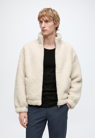 WEEKDAY Between-season jacket 'Pile' in White: front