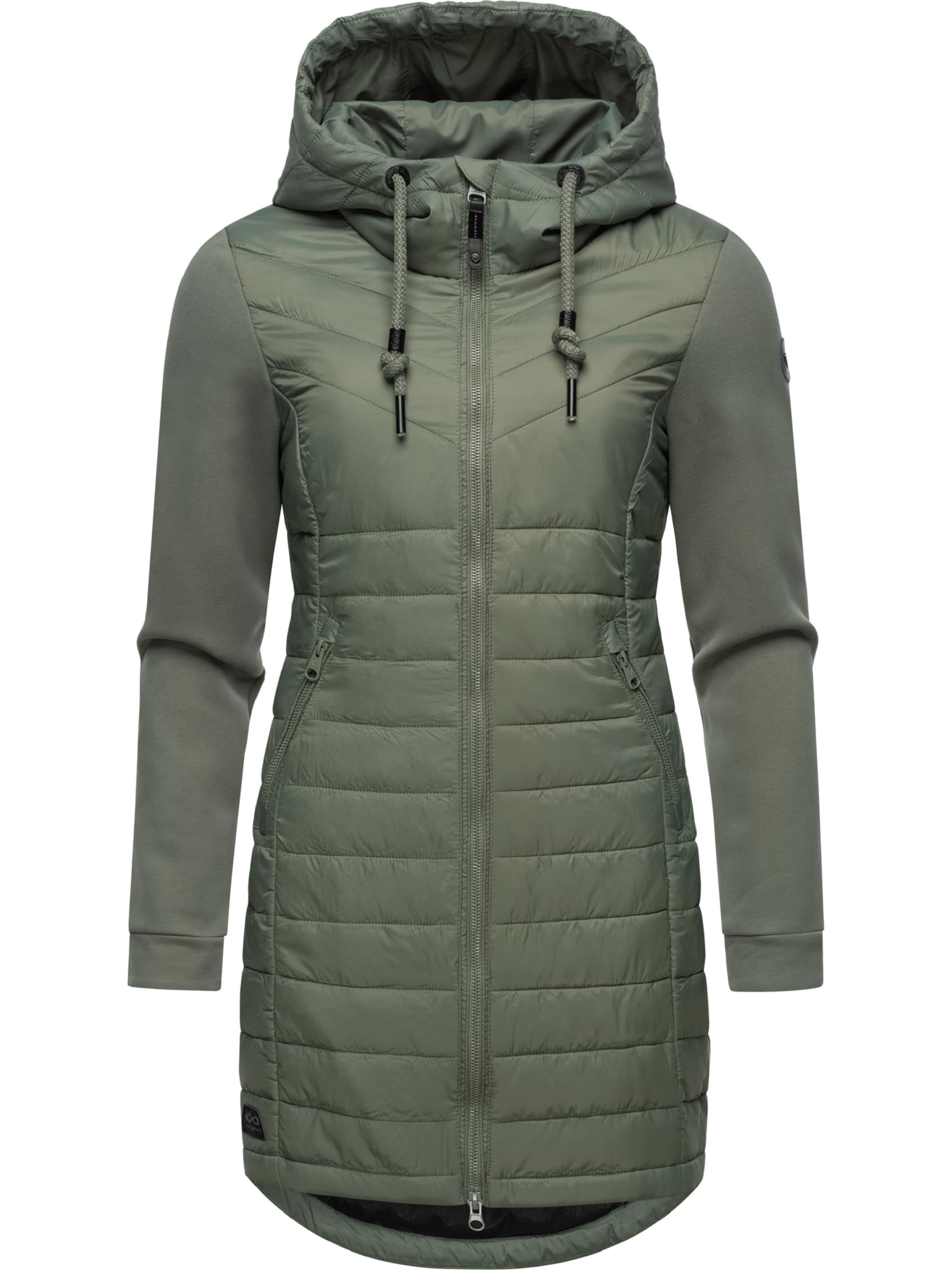 Ragwear Přechodný kabát – zelená: přední strana