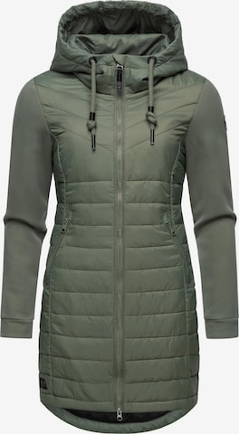 Ragwear Winter coat in Green: front