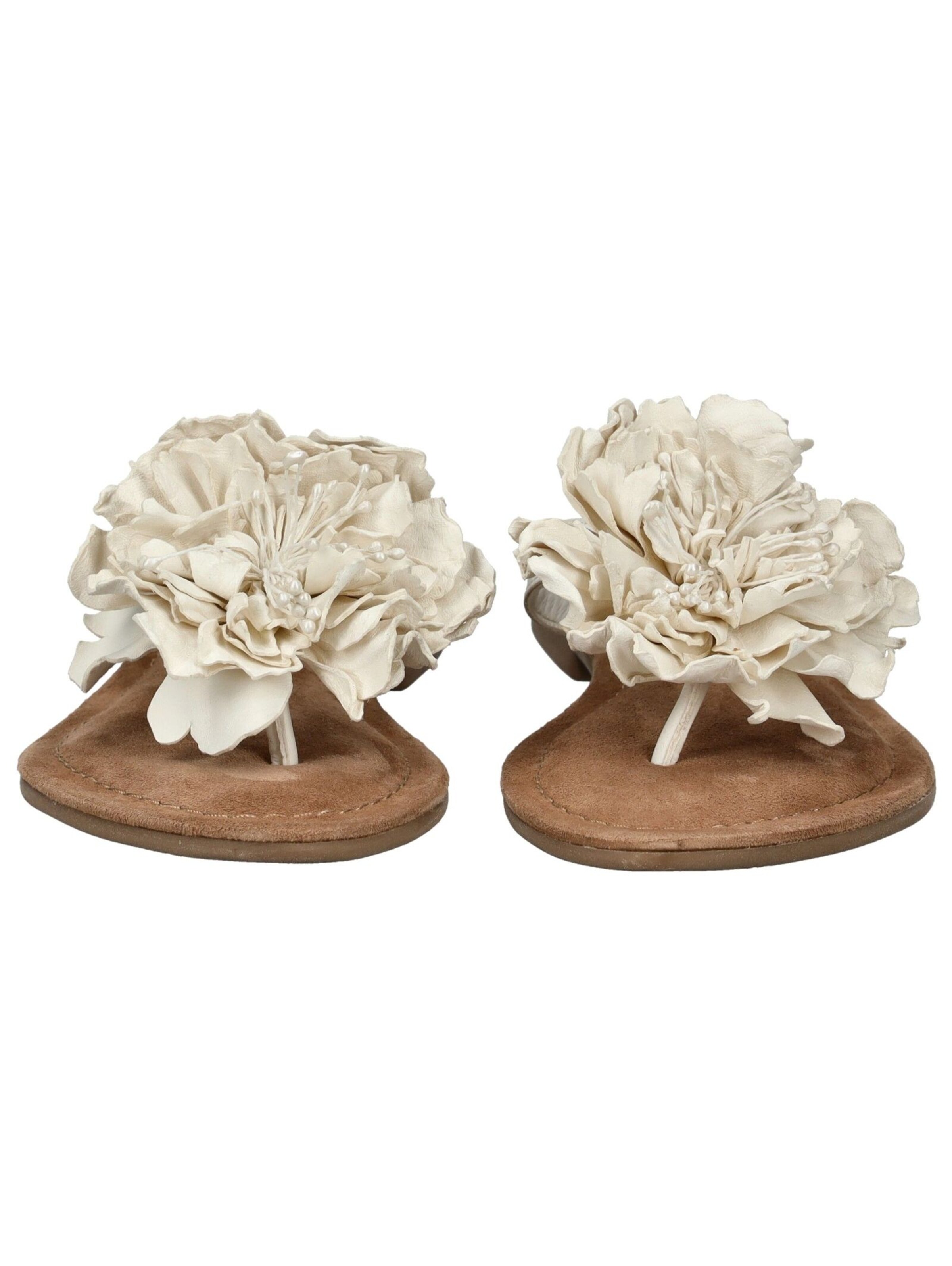 LAZAMANI T-Bar Sandals in White