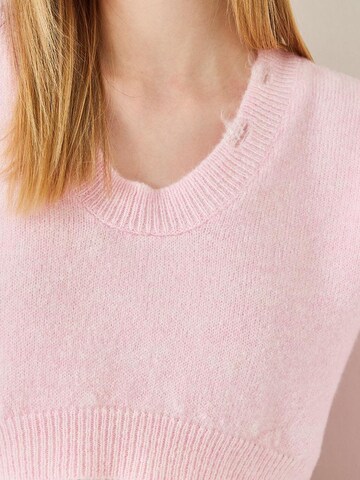 Pull-over Bianco Lucci en rose