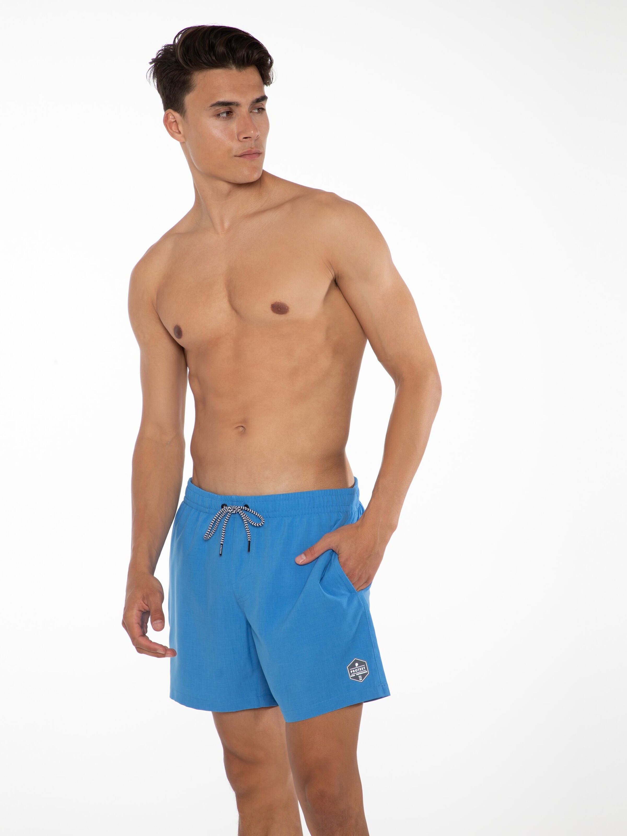 Shorts de bain 'Davey' PROTEST en bleu : devant