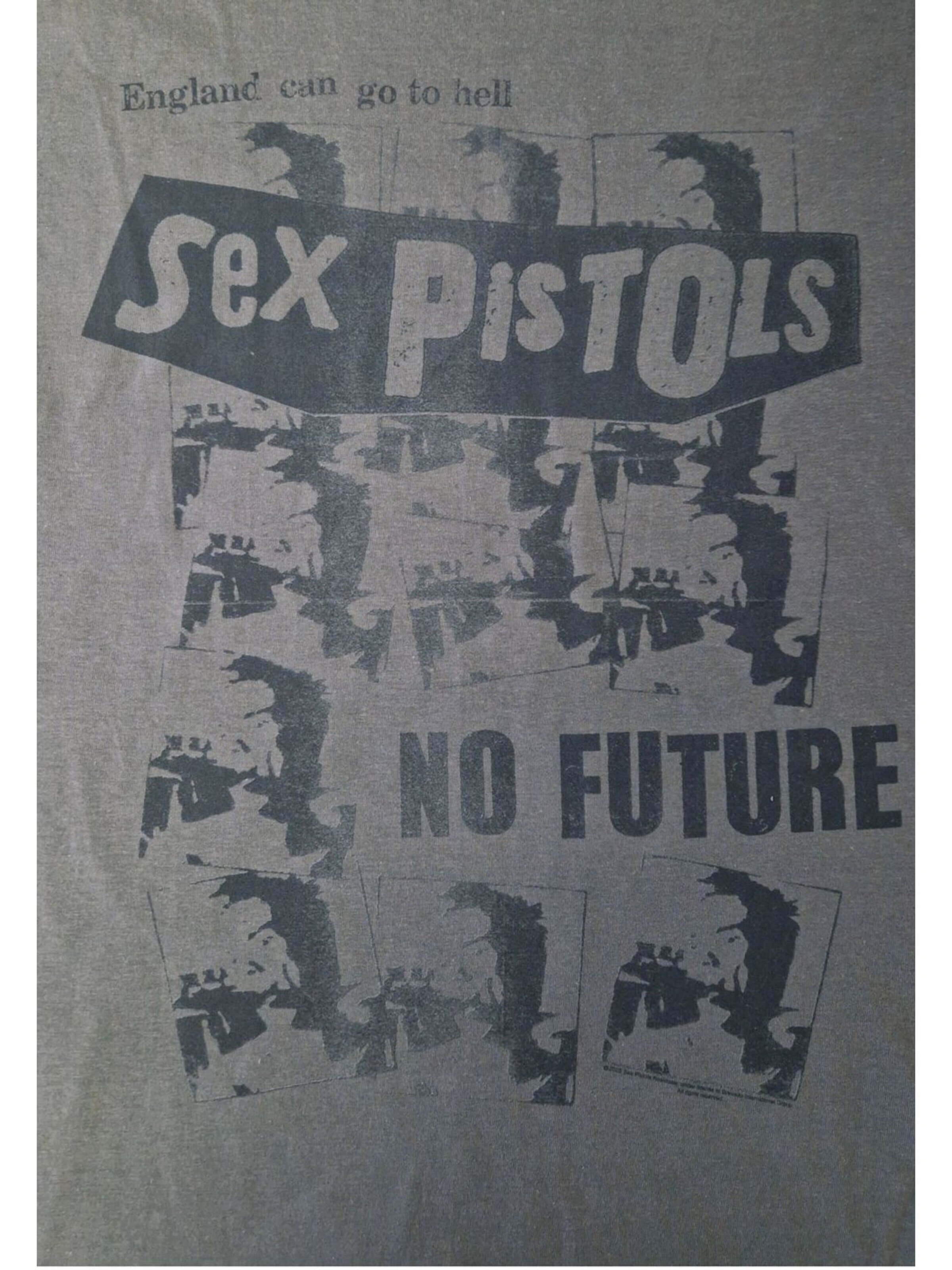 Sex Pistols Koszulka 'Sex Pistols No Future T-Shirt' w kolorze szary