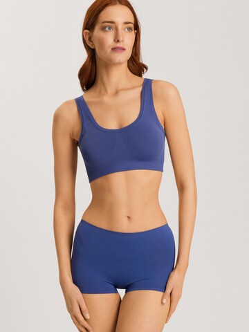 Hanro - Soutien Bustier Soutien 'Touch Feeling' em azul: frente