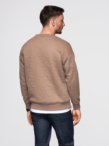 Sweat-shirt Ombre en beige