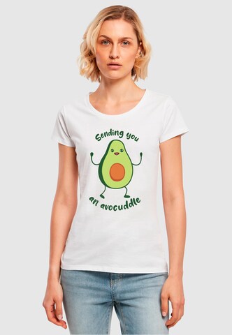 ABSOLUTE CULT Shirt 'Mother's Day - Avocuddle' in White: front