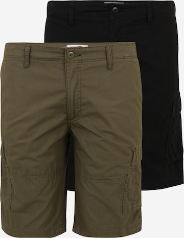 Jack & Jones Plus Normalny krój Bojówki 'JPSTCOLE MATEO' w kolorze zielony: przód