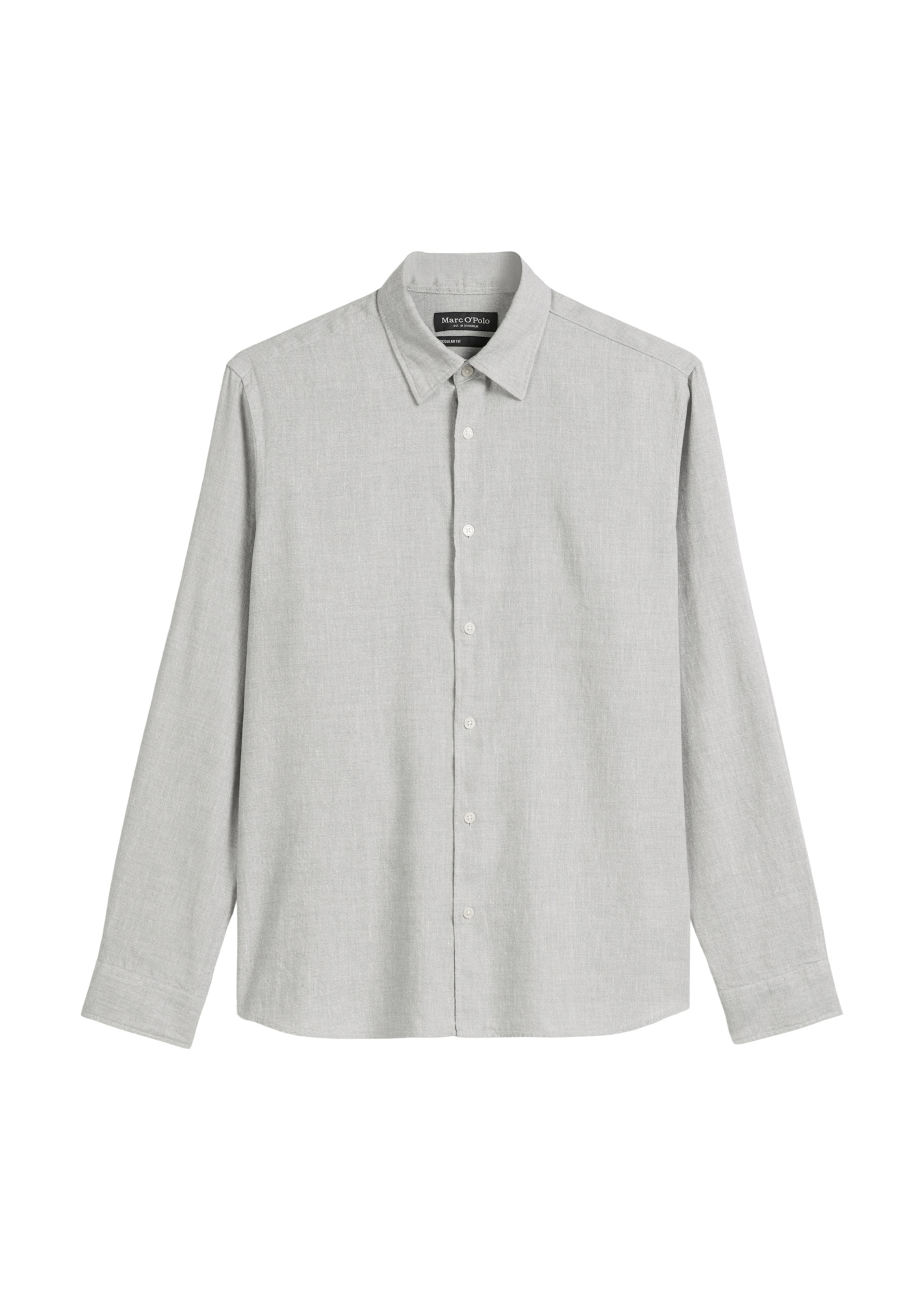 Marc O'Polo Regular Fit Hemd in Grau: Vorderseite