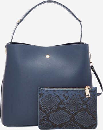 Usha Handtas in Blauw: voorkant