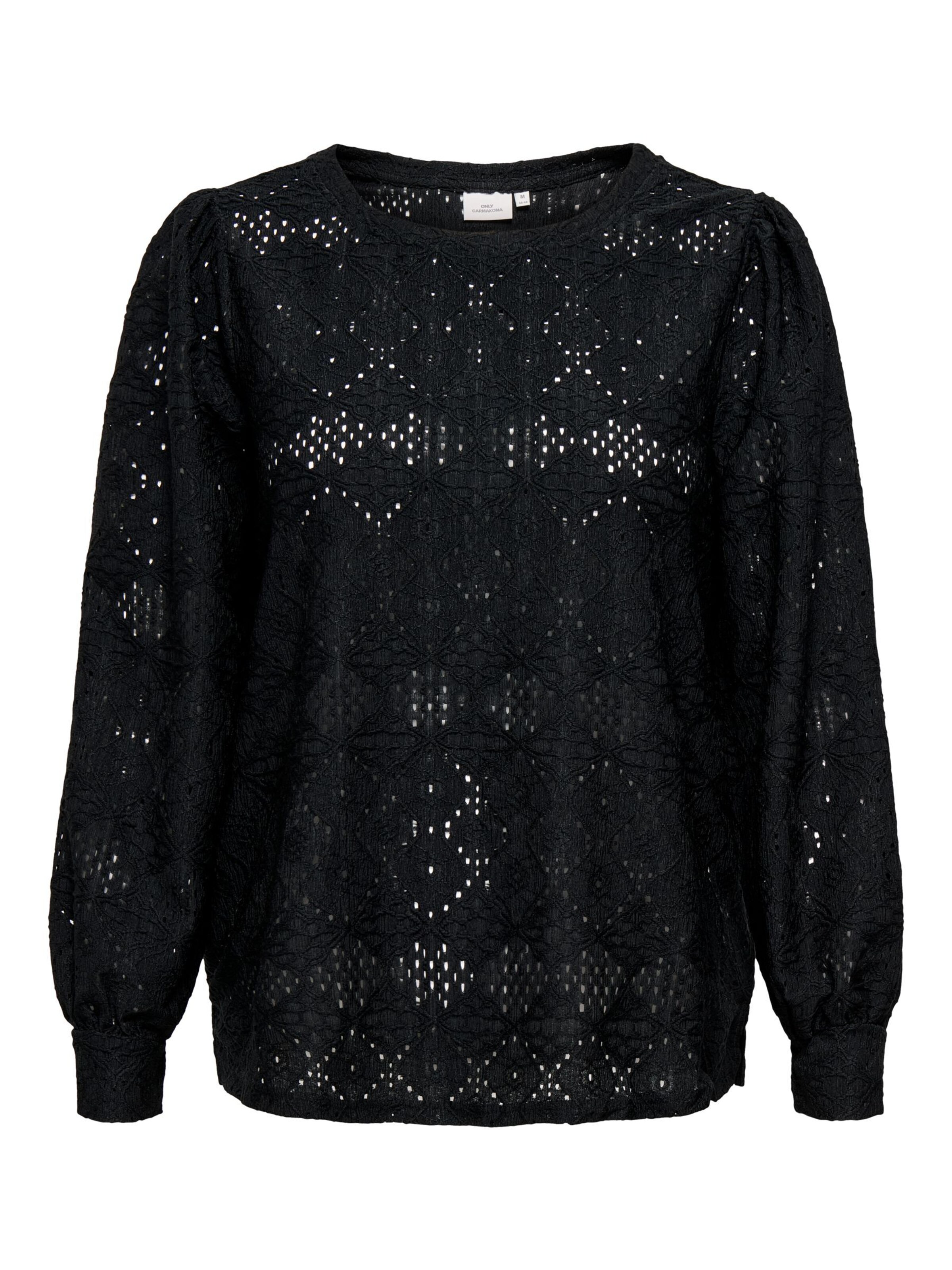 Camicia da donna 'HELLEN' di ONLY Carmakoma in nero: frontale