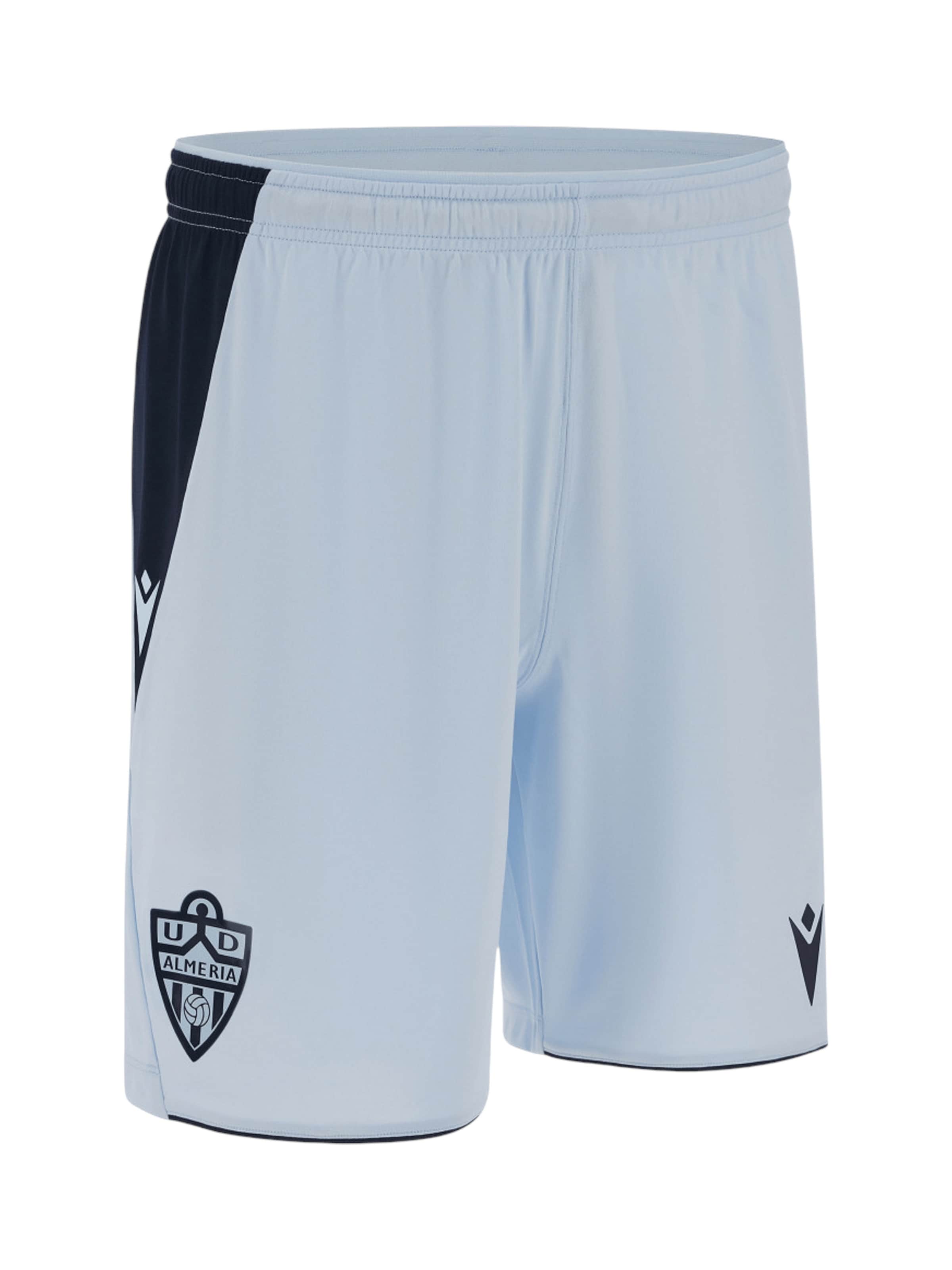 MACRON Szabványos Sportnadrágok 'UD Almeria 2025/2026' - kék: elől