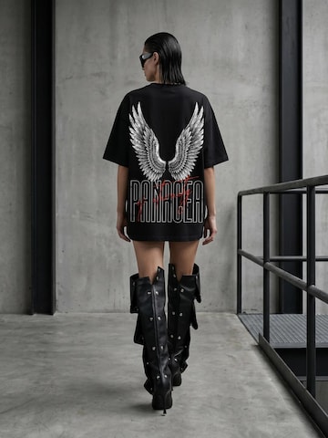 T-shirt oversize 'PANACEA' QWX2 en noir