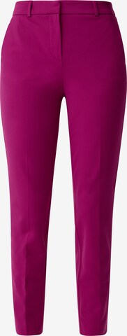 COMMA Slim fit Trousers in Purple: front