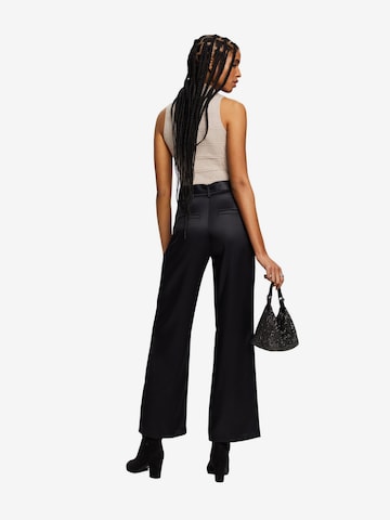 ESPRIT Wide leg Pleat-Front Pants in Black