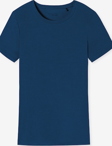 SCHIESSER - Camiseta para dormir ' Mix+Relax ' en azul: frente