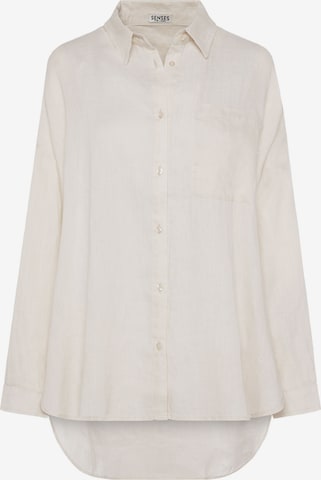 SENSES.THE LABEL Blouse in Beige: front