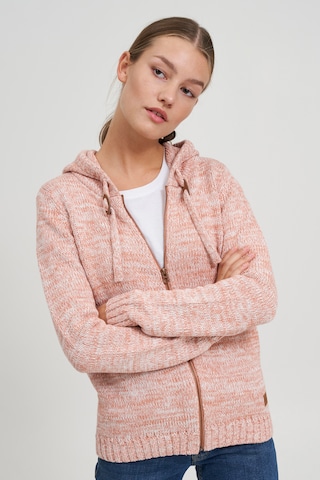 Oxmo Knit Cardigan 'Philadelphia' in Pink: front