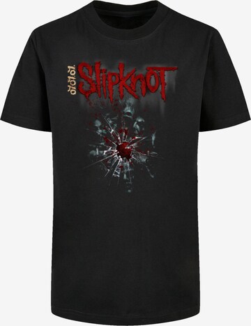 F4NT4STIC Shirt 'Slipknot Shattered Glass' in Zwart: voorkant