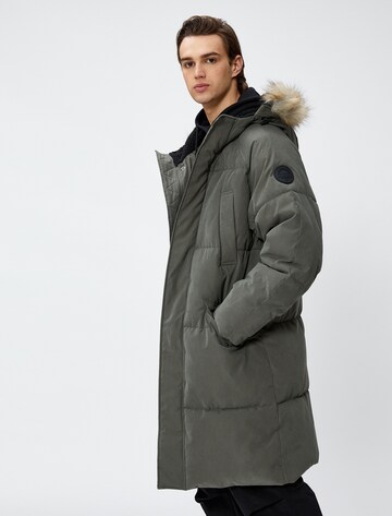 Koton Between-Seasons Coat in Green