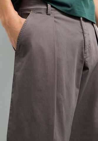 Pepe Jeans - Loosefit Pantalón plisado en gris