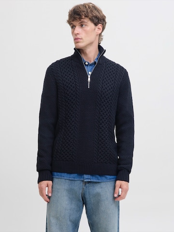 JACK & JONES Свитер 'JJPAUL' в Синий: спереди