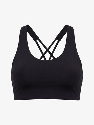 Fortex Fitness Klassiek Sport bh 'Everyday' in Zwart: voorkant