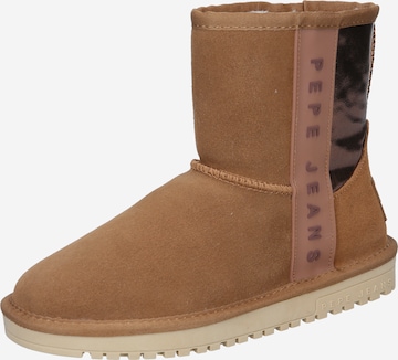 Pepe Jeans - Botas 'DISS BASS' em castanho: frente