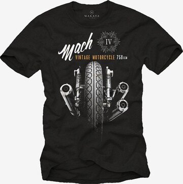 MAKAYA Shirt 'Mach 4' in Black: front