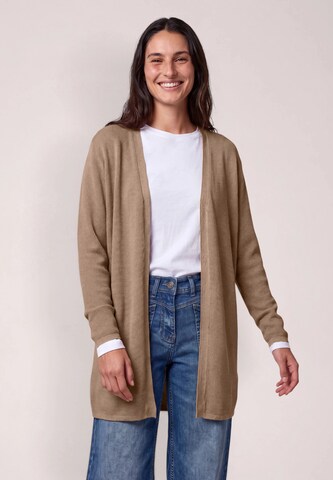 CECIL Knit Cardigan in Beige: front