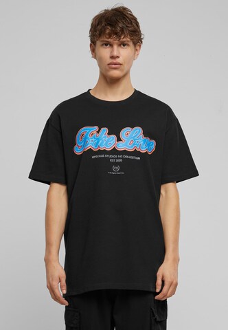 MT Upscale Shirt 'F*ke L*ve' in Black: front