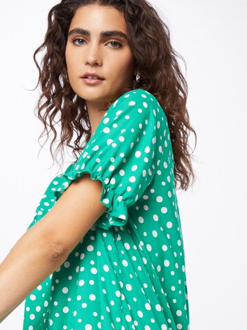 Monki - Vestido camisero en verde