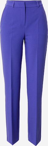 COMMA Wide leg Pleated Pants in Purple: front