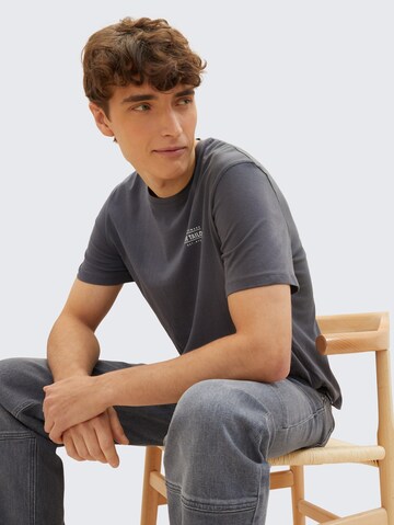 TOM TAILOR T-Shirt in Grau