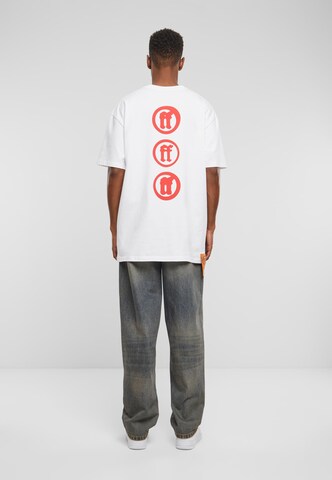 T-Shirt 'Fading Logo Statue' Forgotten Faces en blanc