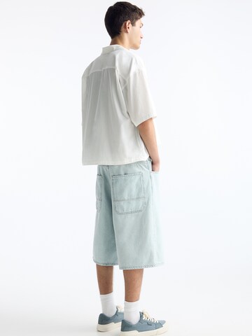 Pull&Bear Loosefit Shorts in Blau