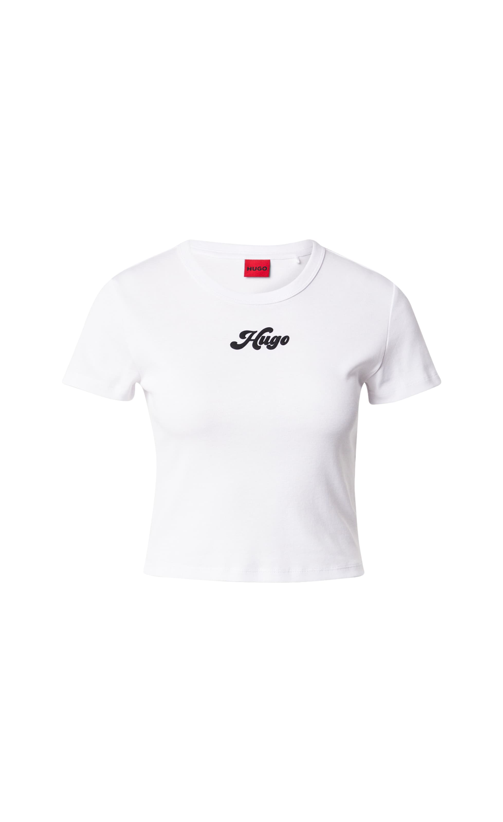 HUGO Koszulka 'Delanor_2' w kolorze biały: przód